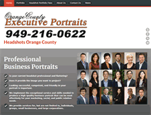 Tablet Screenshot of headshotsorangecounty.com